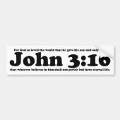 John 3:16 autoaufkleber (Vorne)
