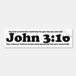 John 3:16 autoaufkleber