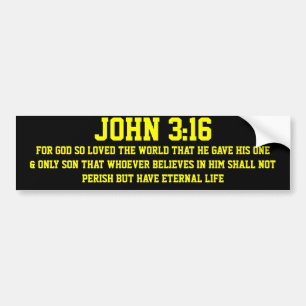 JOHN 3 16 AUTOAUFKLEBER