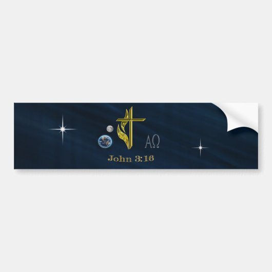 John 3:16 autoaufkleber (Vorne)