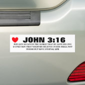 JOHN 3 16 AUTOAUFKLEBER (Auf Auto)