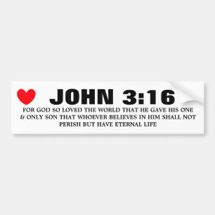 JOHN 3 16 AUTOAUFKLEBER