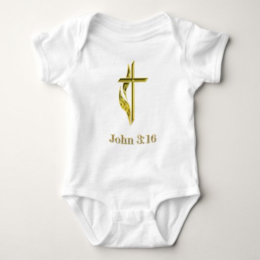 John 3:16 baby strampler (Vorderseite)