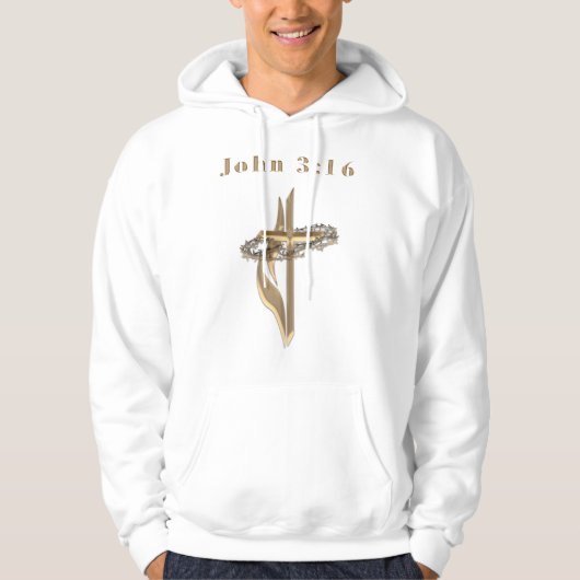 John 3:16 Bekleidung Hoodie (Vorderseite)