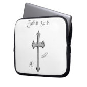 John 3:16 Bekleidung Laptopschutzhülle (Vorderseite Links)