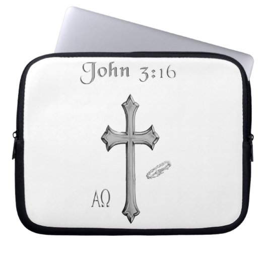 John 3:16 Bekleidung Laptopschutzhülle (Vorderseite)