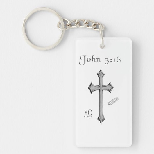 John 3:16 Bekleidung Schlüsselanhänger (Vorderseite)