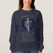 John 3:16 Bekleidung Sweatshirt (Vorderseite)