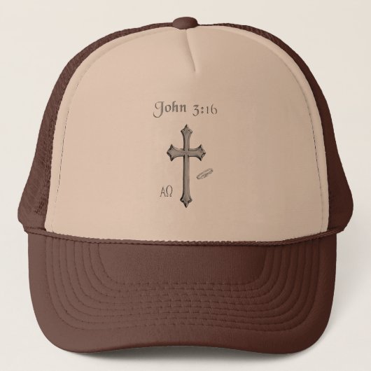 John 3:16 Bekleidung Truckerkappe (Vorderseite)