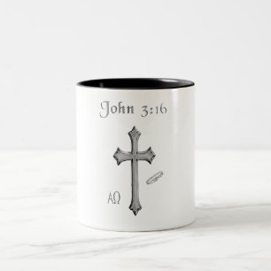 John 3:16 Bekleidung Zweifarbige Tasse