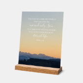 John 3:16 Benutzerdefinierter Text | Schweizer Alp Acrylschild (Winkel)