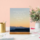 John 3:16 Benutzerdefinierter Text | Schweizer Alp Acrylschild (Hochzeit)