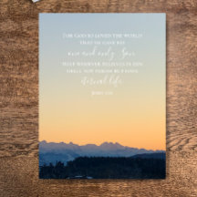 John 3:16 Benutzerdefinierter Text | Schweizer Alp