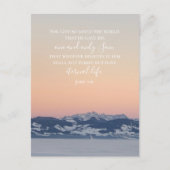 John 3:16 Benutzerdefinierter Text | Schweizer Alp Postkarte (Vorderseite)