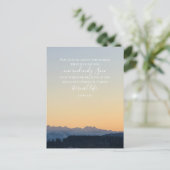 John 3:16 Benutzerdefinierter Text | Schweizer Alp Postkarte (Stehend Vorderseite)