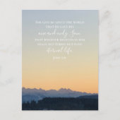 John 3:16 Benutzerdefinierter Text | Schweizer Alp Postkarte (Vorderseite)