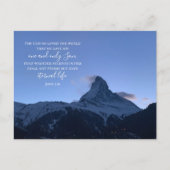 John 3:16 Benutzerdefinierter Text | Schweizer Alp Postkarte (Vorderseite)