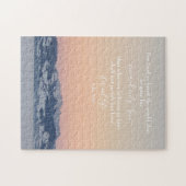 John 3:16 Benutzerdefinierter Text | Schweizer Alp Puzzle (Horizontal)