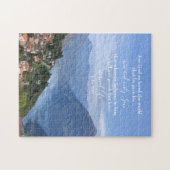 John 3:16 Benutzerdefinierter Text | Schweizer Alp Puzzle (Horizontal)