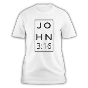 John 3:16 Berühmtes Bibelangebot Männerliste T-Shirt