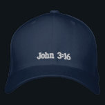 John-3:16 Bestickte Baseballkappe<br><div class="desc">Schaukeln Sie Ihre Kappe und demonstrieren Sie Ihren Glauben,  indem Sie eine John-3:16kappe tragen.</div>