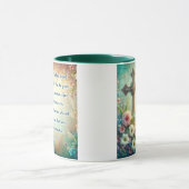 John 3:16 Bibel Cross Floral Christlich Tasse (Zentrum)