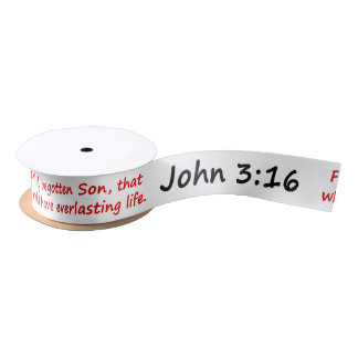 John-3:16 Bibel-Vers Satinband
