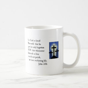 John-3:16 Bibel-Vers-Tassen-Entwurf Kaffeetasse
