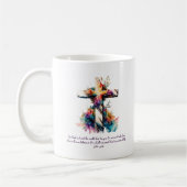 John 3:16 Bibelkreuz Christliche Verse Kaffeetasse (Links)