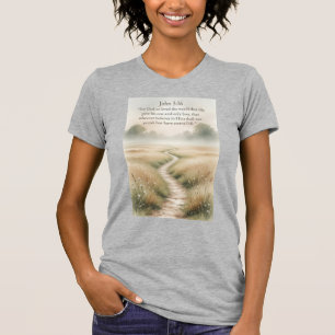 John 3:16 Bibelvers Damen T-Shirt