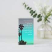 John 3:16 Bibelvers Florida Palmen Originalfoto Visitenkarte (Stehend Vorderseite)