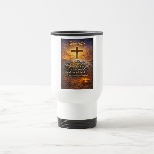John 3:16 Bibelvers Reisebecher (Mittel)