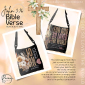 John 3:16 Bibelverse Black Tote Bag Tragetaschen Mit Langen Trägern