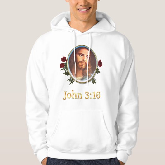 John 3:16 Bibelverse Hoodie (Vorderseite)