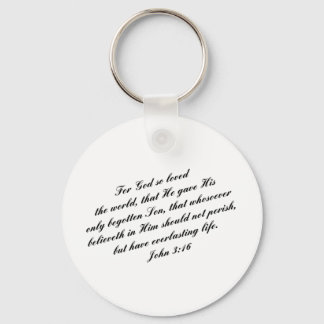 John 3:16 Bibelverse (KJV) Schlüsselanhänger