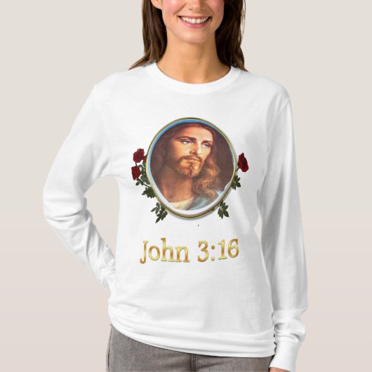 John 3:16 Bibelverse T-Shirt (Vorderseite)