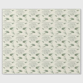 John 3:16 Bible Custom Modern Sage Christmas Geschenkpapier (Flach)