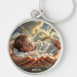 John 3:16 Bible Verse Baby Keychain Schlüsselanhänger