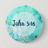 John 3:16 Bible Verse Button Button (Vorderseite)
