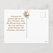 John 3:16 Bible Verse Christlich Gold Weihnachten (Rückseite)