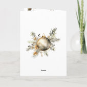 John 3:16 Bible Verse Christlich Gold Weihnachten (Rückseite)