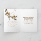 John 3:16 Bible Verse Christlich Gold Weihnachten (Innenseite)