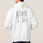 John 3:16 Bible Verse Hoodie (Rückseite)