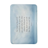 John 3:16 Bible Verse Image Badematte (Vorderseite Vertikal)