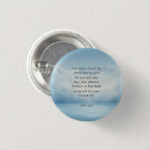 John 3:16 Bible Verse Image Button (Vorne & Hinten)