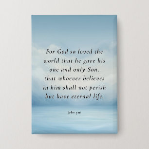John 3:16 Bible Verse Image Button