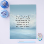 John 3:16 Bible Verse Image Flyer (Einzeln)