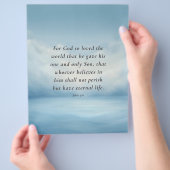 John 3:16 Bible Verse Image Flyer (Hand)