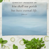 John 3:16 Bible Verse Image Geschirrtuch (Gefaltet)