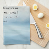 John 3:16 Bible Verse Image Geschirrtuch (Viertel Falte)